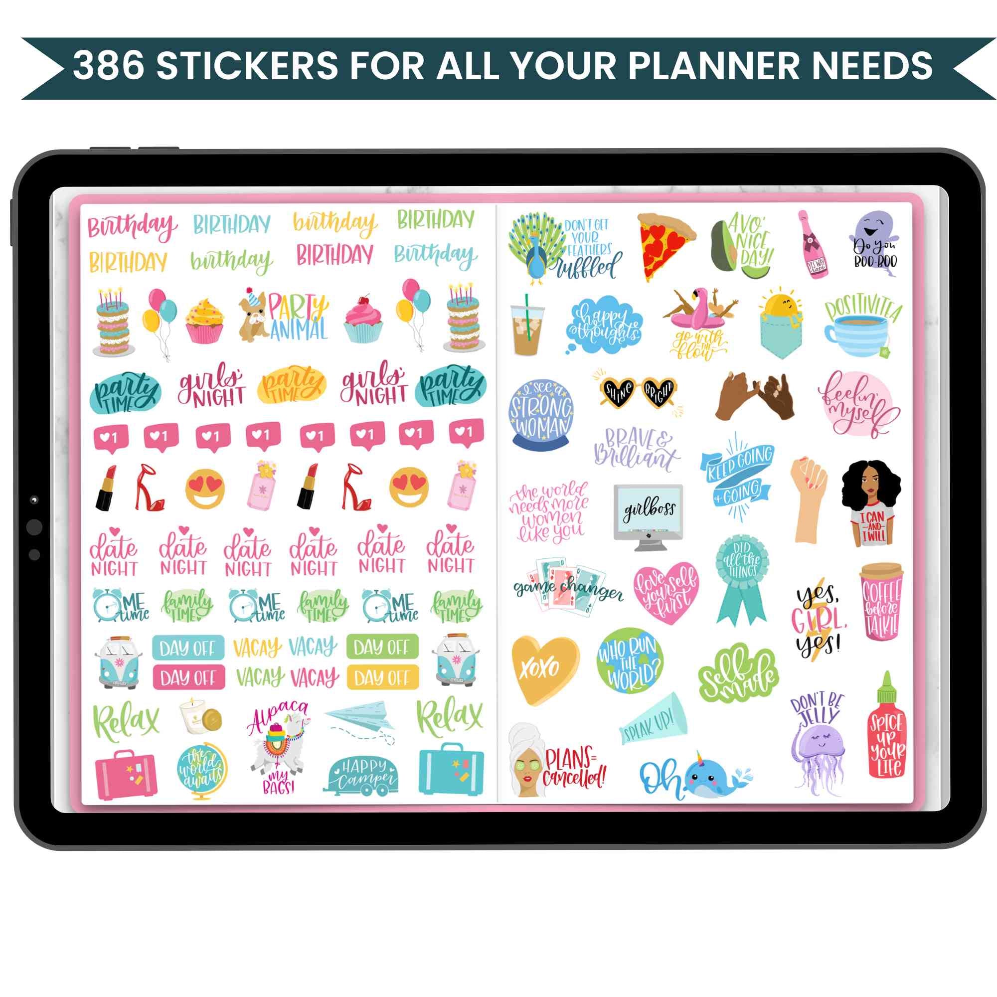 Digital Sticker Pack, Value Stickers